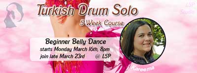 Turkish Drum Beginner Belly Dance L5P Mon 8pm